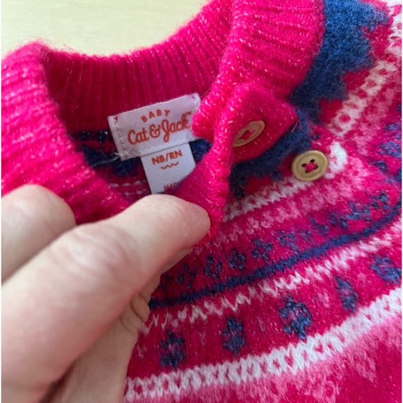 Cat & Jack Fair Isle Sweater Set - Picture 4 of 6
